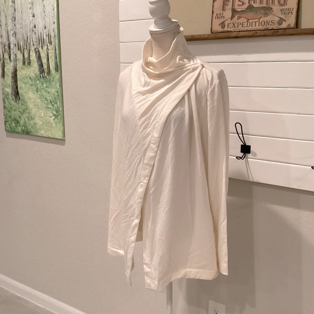 Old Navy Active Cream Wrap Sweater